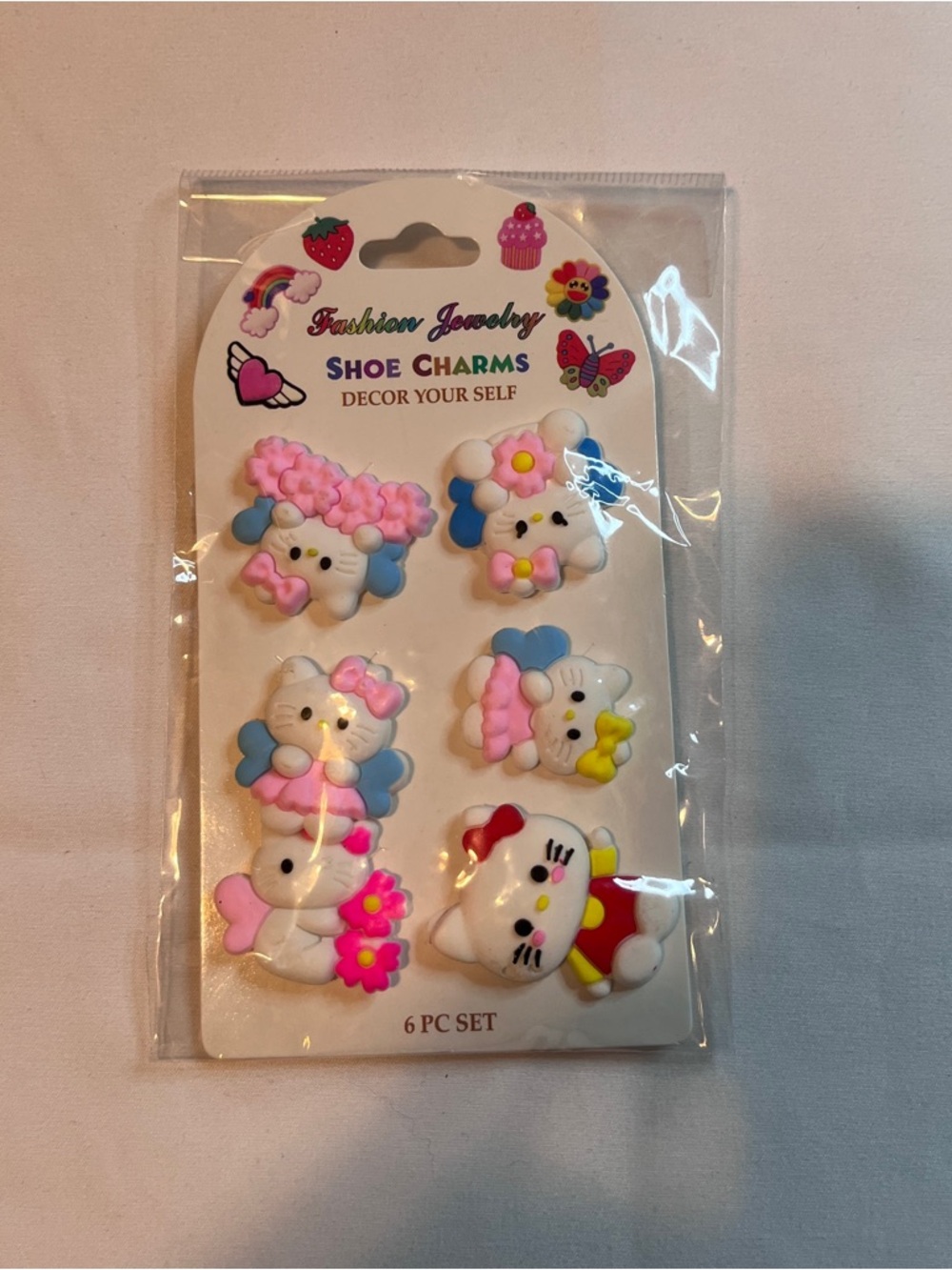 Shoe Charms - Quicklisted show.  Pink, Blue, White
